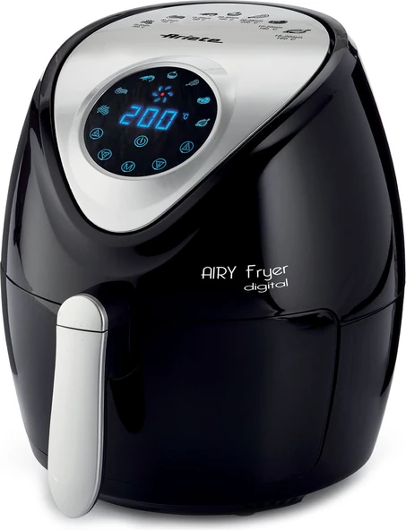 Ariete 4616 Siyah Sıcak Hava Fritözü 2,6 lt Kapasiteye Sahip Tek Hazne LED Ekranlı ürün görseli 1