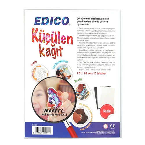 Edico Küçülen Kağıt Buzlu 20X26 Cm 2 Li ürün görseli 1