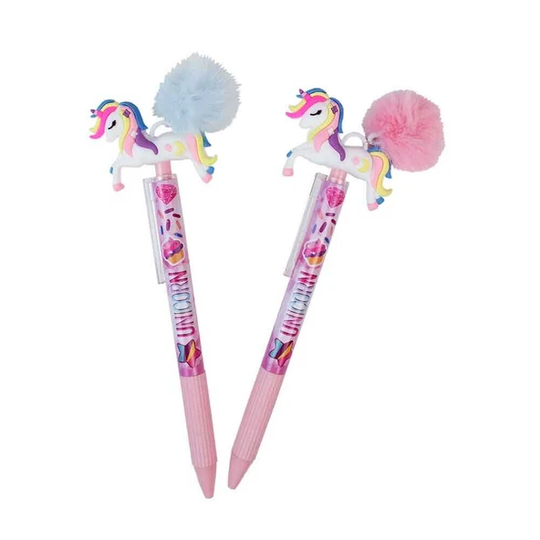 Dolphin Versatil Kalem 0,7 Mm Unicorn Ponpon Dlp-Cf-7638 (24 Lü Paket) ürün görseli 1
