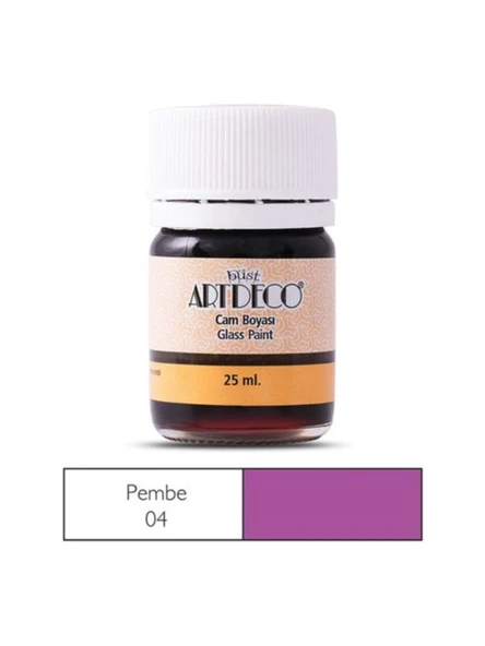 Artdeco Cam Boyası 25 Ml Öğrenci Tipi 04 Pembe ürün görseli 1