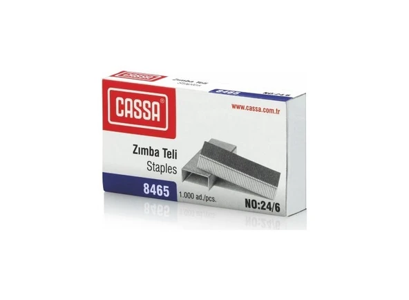 Cassa Zımba Teli 24/6 Beyaz 8465 (10 Paket) ürün görseli 1