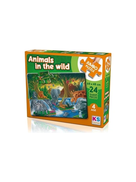 Ks Games Puzzle 24 Parça Animal İn The Wild Jumbo Puzzle Jp 31008 ürün görseli 1