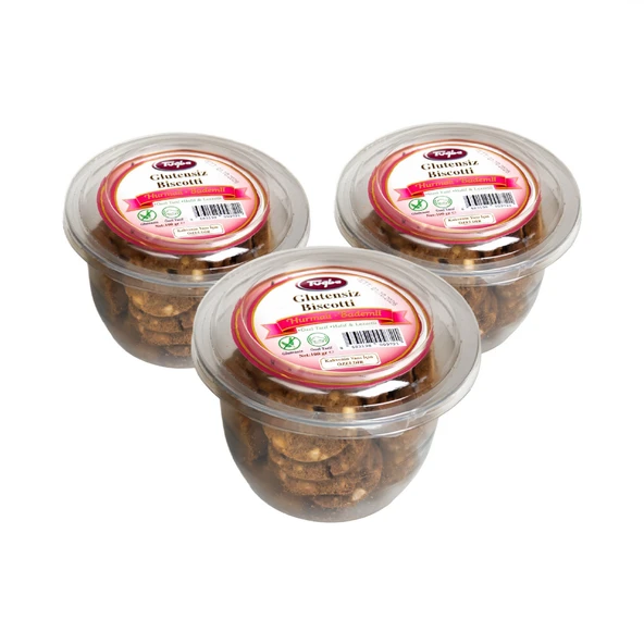 Glutensiz Biscotti (Hurmalı-Bademli) 88 gr 3 Lü ürün görseli 1