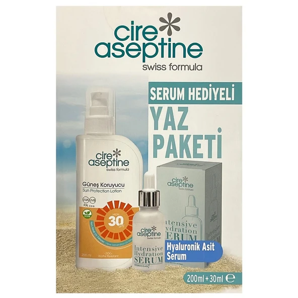 Cire Aseptine Avantajlı Yaz Paketi - Baby Güneş Koruyucu SPF50 200 ml + Hyaluronik Asit Serum 30 ml ürün görseli 1
