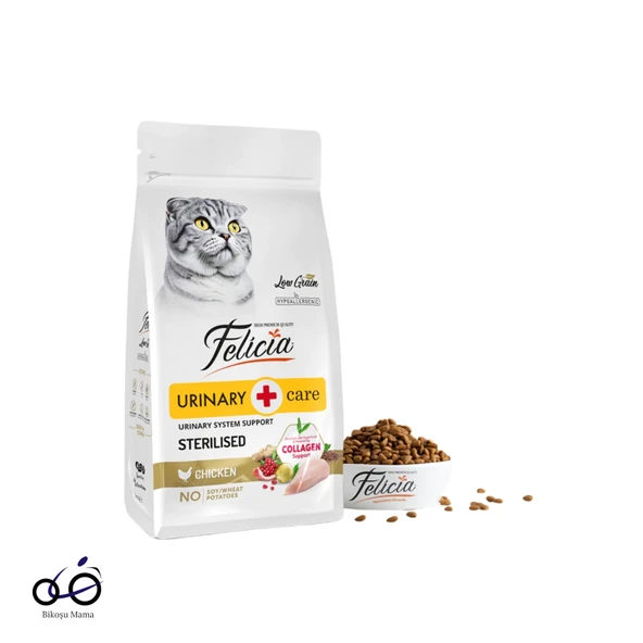 Felicia Hipoalerjenik Tavuklu Düşük Tahıllı Kısırlaştırılmış Kedi Maması 12kg ürün görseli 1
