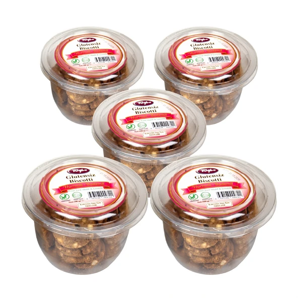 Glutensiz Biscotti (Hurmalı-Bademli) 88 gr 5 Li ürün görseli 1