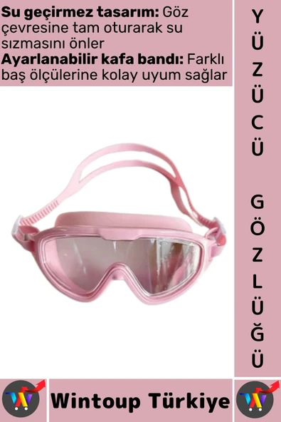 #Gözlük Yetişkin Çocuk Sızdırmaz Buğu Önleyici UV Korumalı Lens Çok Şık Ayarlanabilir Yüzücü Gözlüğü ürün görseli 1