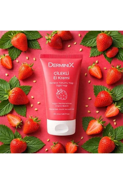 Çilek El Kremi 50ml - Resim 2