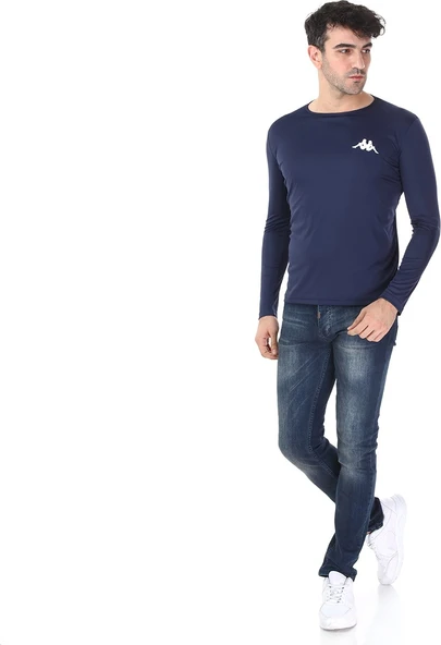 Poly T-Shirt U / K Barew Lacivert - Resim 5