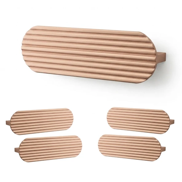 Aytuğ Metal (128 mm-12.8 cm) Rose Kulp (5 Adet) Mobilya Mutfak Çekmece Dolap Kapak Kulbu Kulpu ürün görseli 1