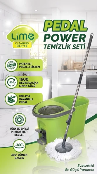 PTTAVM: ŞeyliŞeyler - Lime Pedal Power Temizlik Seti - Patentli