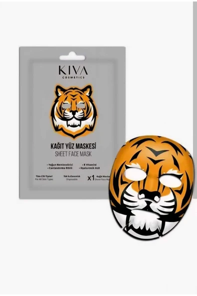 Kaplan Kağıt Yüz Maskesi Nemlendirici Aydınlatıcı Sheet Face Mask Cilt Bakım Maskesi ürün görseli 1