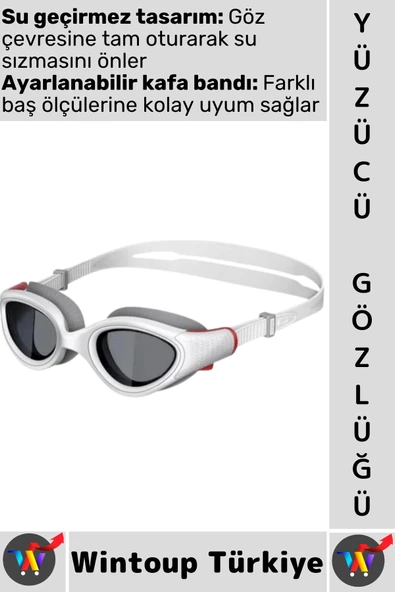 #Gözlük Yetişkin Çocuk Su Sızdırmaz Buğu Önleyici Çok Şık Ayarlanabilir Deniz Havuz Yüzücü Gözlüğü ürün görseli 1
