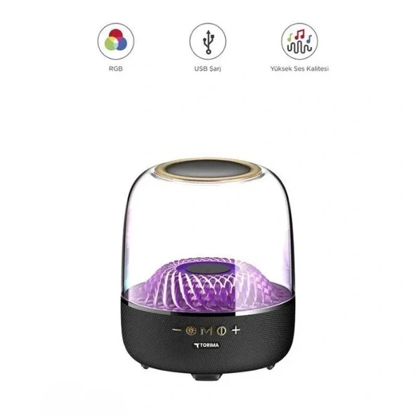 Vexor D33 Siyah Taşınabilir Kablosuz Bluetooth Hoparlör ürün görseli 1