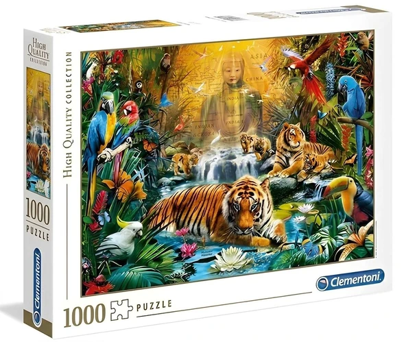 Clementoni Mystic Tigers 1000 Parça High Quality Collection Yetişkin Puzzle ürün görseli 1