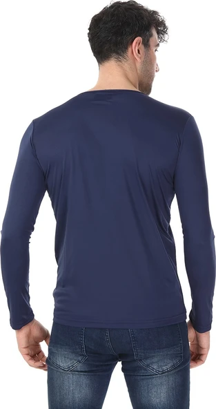 Poly T-Shirt U / K Barew Lacivert - Resim 4