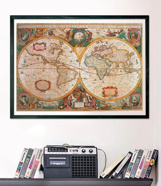 Clementoni Old Map 1000 Parça High Quality Collection Yetişkin Puzzle - Resim 2