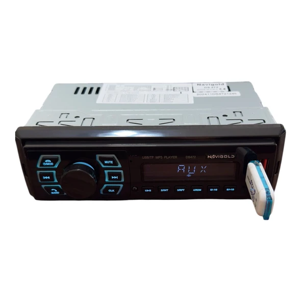 Navigold DS-472 Bluetooth’lu Oto Teyp (4x55W - Çift USB) ürün görseli 1