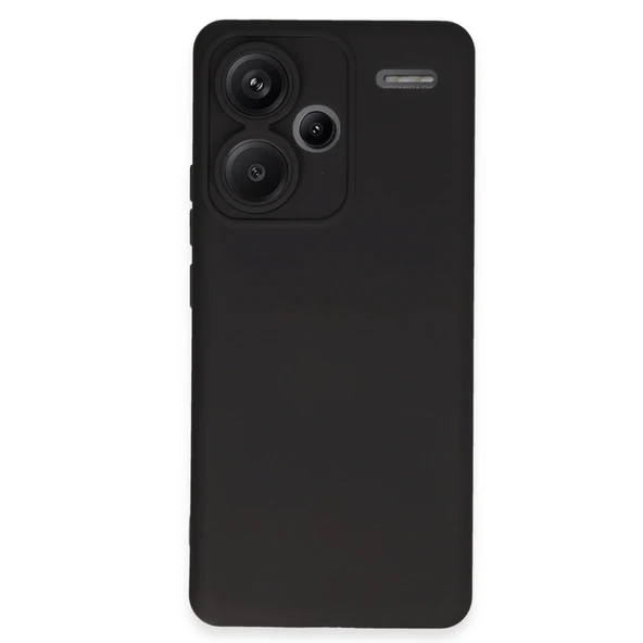 Xiaomi Redmi Note 13 Pro Plus Kılıf Nano İçi Kadife Silikon - Siyah ürün görseli 1