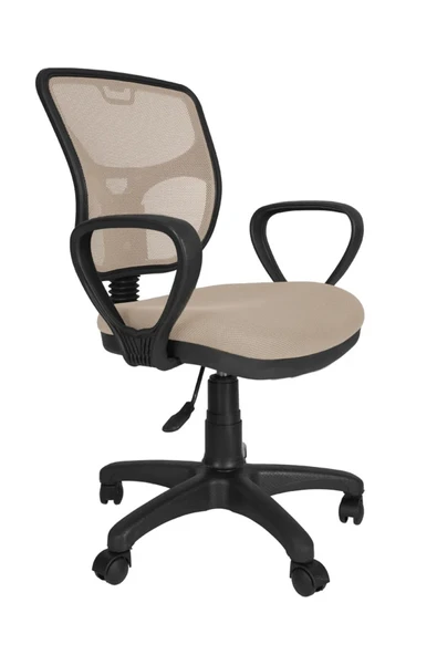 Gizmo Bodrum Fileli Bilgisayar Ofis Çalışma Koltuğu Fk1100 Ekru ürün görseli 1