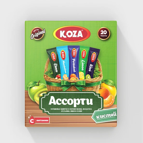 Koza Tek İçimlik Asorti Ekşi (20 Stick) - Resim 2