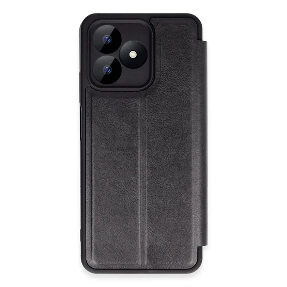 Realme Note 50 4g Kılıf Flip Cover - Siyah ürün görseli 1