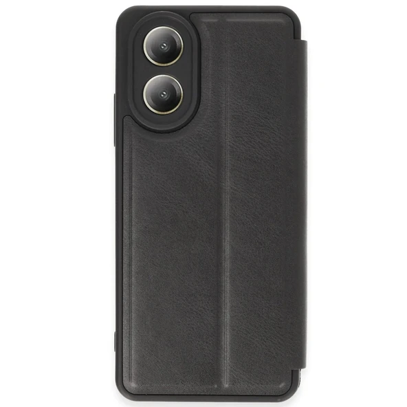 Oppo A38 Kılıf Flip Cover - Siyah ürün görseli 1