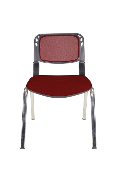 Gizmo Form Fileli Ofis Bekleme Misafir Koltuğu Mk1000 Bordo ürün görseli 1