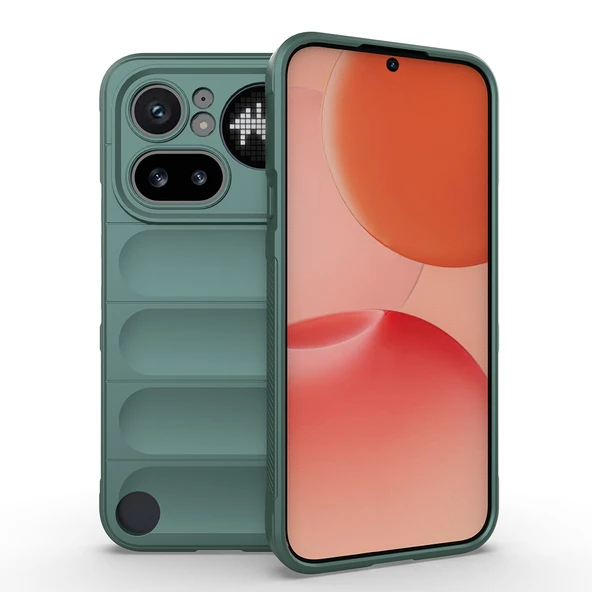 Nothing Phone 4A Pro Kılıf Esnek TPU Oyuklu Arka Yüzey Tasarımlı Etnik Silikon Kapak ürün görseli 1