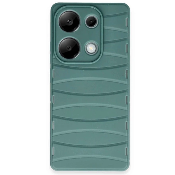 Xiaomi Redmi Note 13 Pro 4g Kılıf Bibercas Silikon Kapak - Koyu Yeşil ürün görseli 1