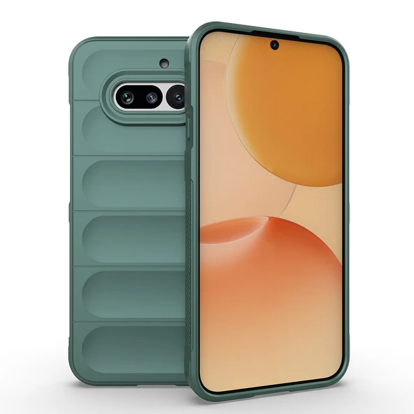 Nothing Phone 4A Kılıf Esnek TPU Oyuklu Arka Yüzey Tasarımlı Etnik Silikon Kapak ürün görseli 1