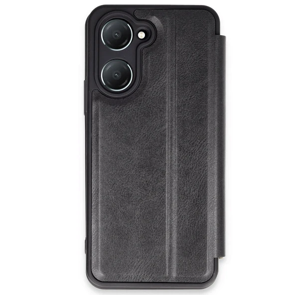 Vivo Y18 Kılıf Flip Cover - Siyah ürün görseli 1