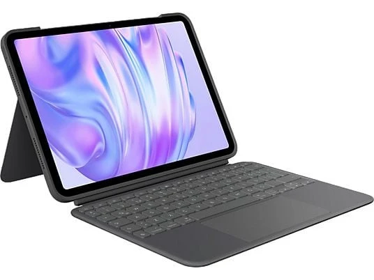 Logitech Combo Touch 11 inç iPad Pro M4 ile Uyumlu Türkçe Klavyeli Tablet Kılıfı - Gri 920-013125 ürün görseli 1