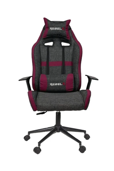 Rebelx Oyuncu Koltuğu Lion Krom Ayak Pembe Renk ürün görseli 1