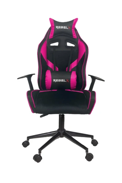 Rebelx Oyuncu Koltuğu Basic Krom Ayak Pembe Renk ürün görseli 1