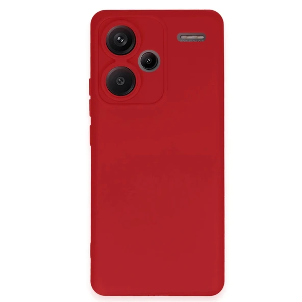 Xiaomi Redmi Note 13 Pro Plus Kılıf Nano İçi Kadife Silikon - Kırmızı ürün görseli 1
