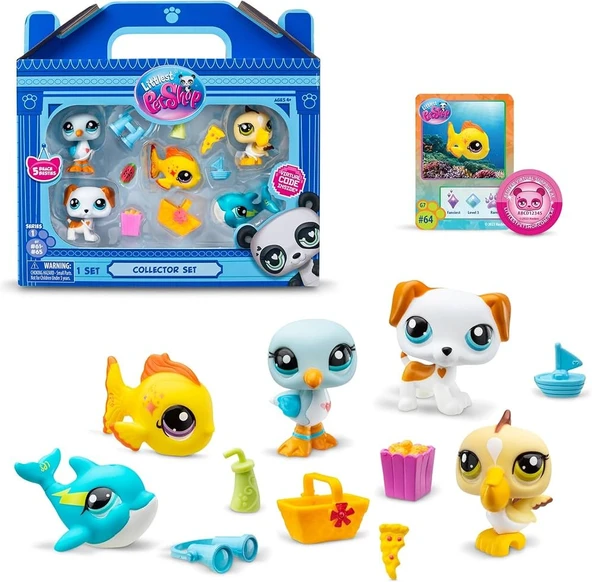 Littlest Pet Shop S1 5'li Paket - Lisanslı Miniş Figür Seti ürün görseli 1