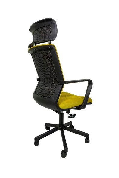 Gizmo Efor Fileli Şef Bilgisayar Ofis Çalışma Koltuğu Fk1401 Sarı ürün görseli 1