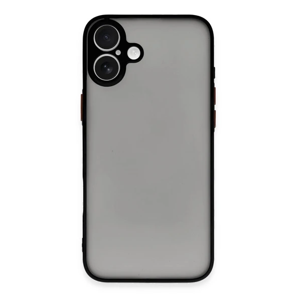 İphone 16 Kılıf Montreal Silikon Kapak - Siyah