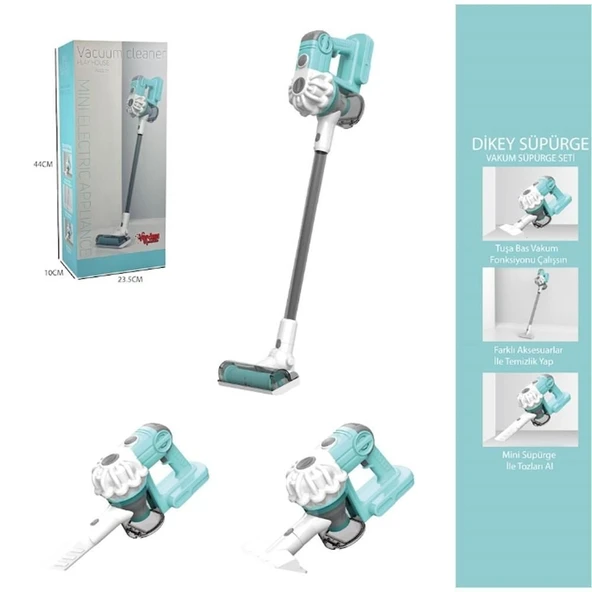 Dikey Elektrik Süpürgesi Yeşil-Gri (3 in1 ) Kapalı Kutu ürün görseli 1