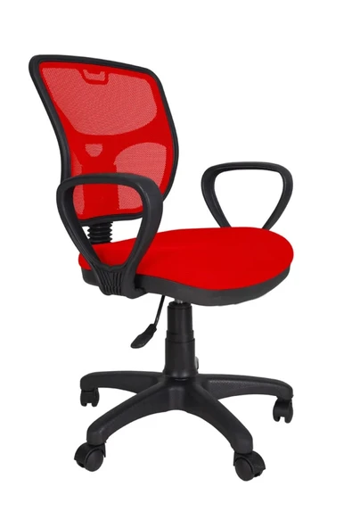 Gizmo Bodrum Fileli Bilgisayar Ofis Çalışma Koltuğu Fk1100 Kırmızı ürün görseli 1