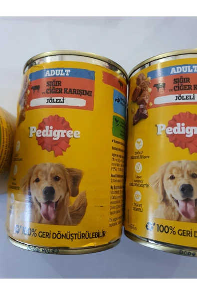 PATİLİMARKET köpek konserve sığır ciğerli 6 adet ürün görseli 1