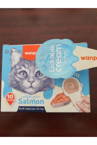 PATİLİMARKET kaşıklı kedi ödülü somonlu ürün görseli 1