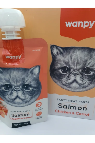 PATİLİMARKET kedi ezme ödülü somon tavuk havuç 10 adet ürün görseli 1