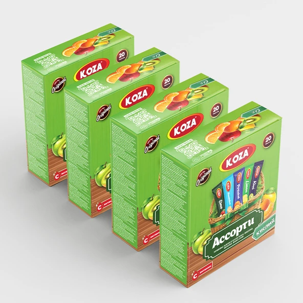 Koza Tek İçimlik Asorti Ekşi (20 Stick) - Resim 3