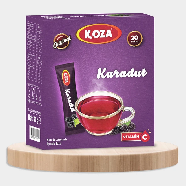 Koza Tek İçimlik Karadut Aromalı İçecek Tozu (20 Stick) ürün görseli 1