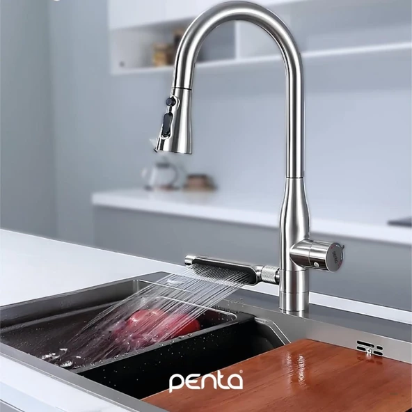 Penta Multi İçme Suyu Spiralli Krom Eviye Bataryası 1335 ürün görseli 1