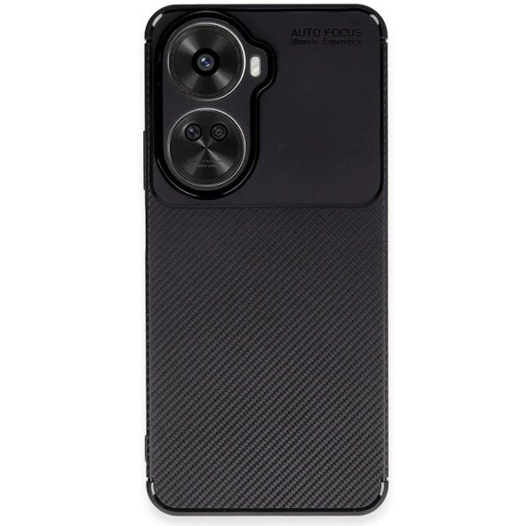 Huawei Nova 12 Se Kılıf Auto Focus Karbon Kapak - Siyah ürün görseli 1