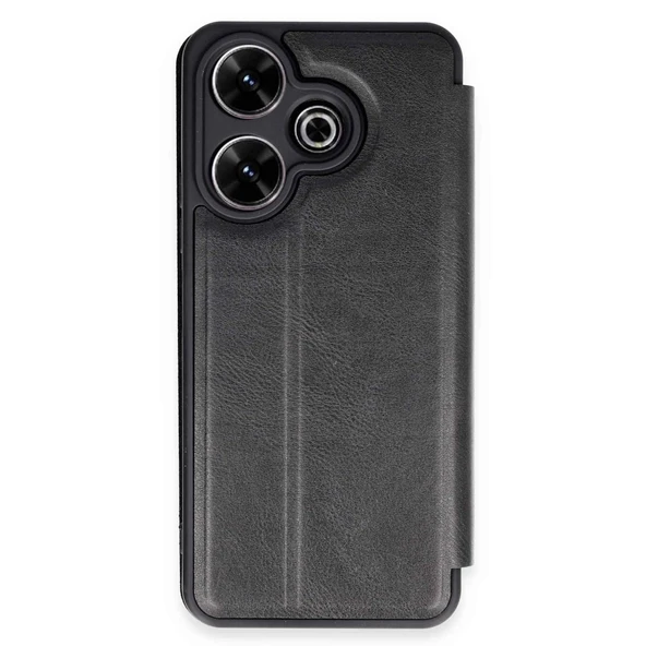 Xiaomi Redmi 13 4g Kılıf Flip Cover - Siyah ürün görseli 1