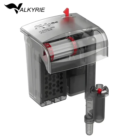 Valkyrie Askılı Akvaryum Şelale Filtre 5W 350 L/H Ayarlanabilir Debi Yüzey Temizleyici ürün görseli 1